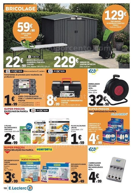 Antevisão Folheto E-LECLERC Bazar Promoções de 22 outubro a 4 novembro